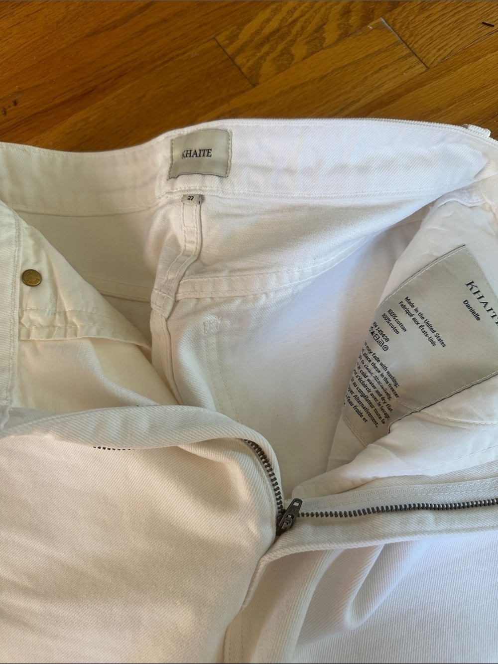KHAITE High-Rise Danielle White Women’s Jeans